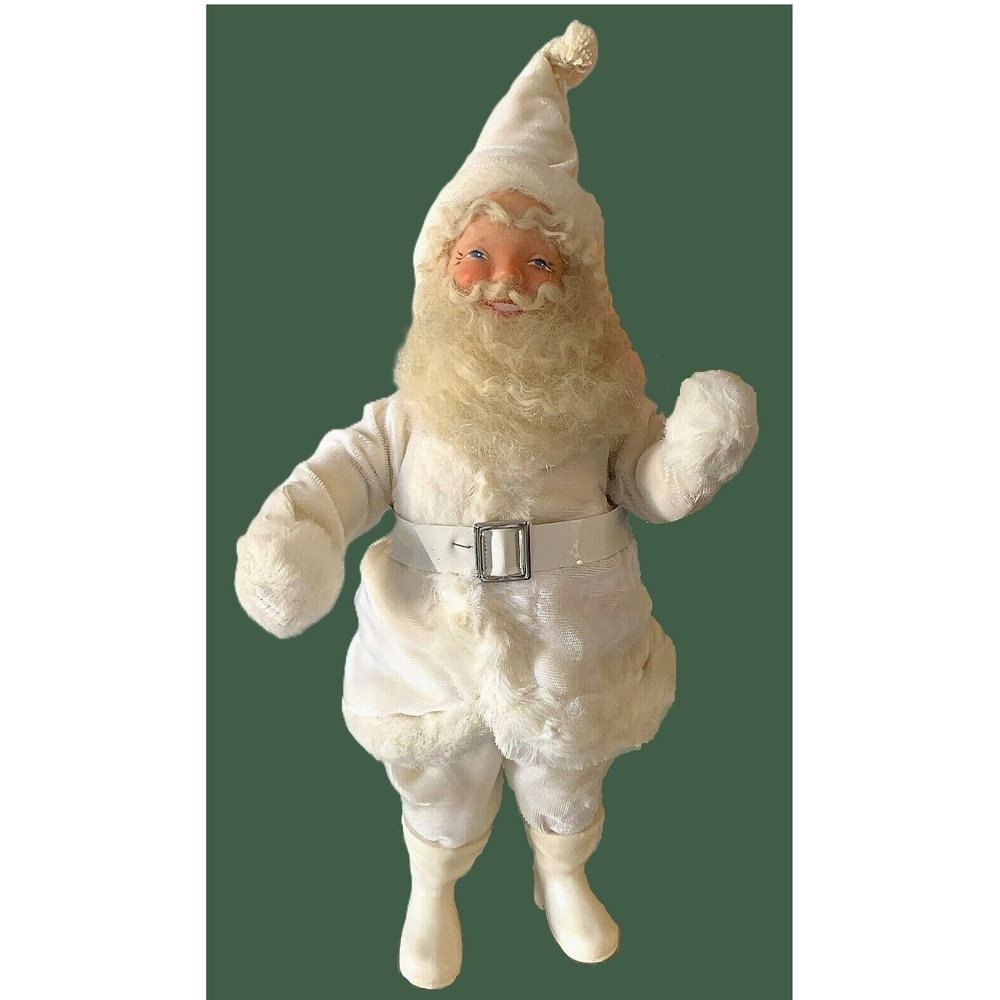 Wonderful 1960 Vtg SANTA CLAUS Cream Suit Rare Display Arts NYC Doll Figure 15"